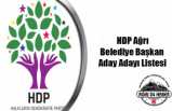 Ağrı HDP Belediye Başkan Aday Adayları Listesi