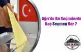 Ağrı'da Kaç Seçmen Var?  İl ve İlçe Tüm Sayılar Haberde