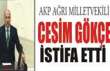 Ağrı AKP Milletvekili İstifa Etti