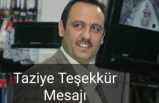 Medetoğlu Ailesinden Taziye Teşekkür Mesajı