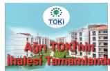 Ağrı da TOKİ İhalesi Tamamlandı