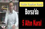 Borsa!da 5 Altın Kural