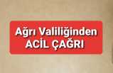 Ağrı Valiliğinden İzmir İçin Acil Çağrı