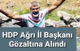 Ağrı da HDP Yöneticilerine Şafak Operasyonu