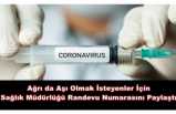 Ağrı da Vatandaşların Covid-19 Aşı Süreci Başlatıldı