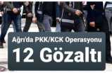 Ağrı'da PKK/KCK Operasyonu 12 Gözaltı