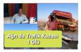 Ağrı'da Trafik Kazası 1 Ölü