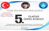 Ağrı Türk Eğitim-Sen 5. Olağan Kongresi
