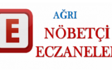 Bugün Ağrı da Nöbetçi Eczaneler 27 Aralık 2021