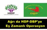 Ağrı'da HDP-DBP ye eş zamanlı şafak operasyonu yapıldı