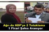 Ağrıda İki HDP'li tutuklandı , bir Firari şahıs aranıyor