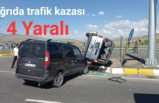 Ölüm Kavşağında Kaza 4 Yaralı