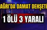 Ağrı'da Cinnet geçiren damat dehşet saçtı 1'kişi öldü 1'i ağır 3 kişi yaralandı.