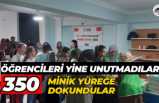 Öğrencileri yine unutmadılar  350 minik yüreğe dokundular