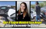 Ağrı İl Sağlık Müdürü Esra Başer Trafik Kazasında Yaralandı