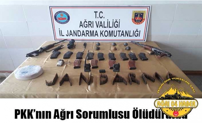 PKK'nın Ağrı Sorumlusu Öldürüldü