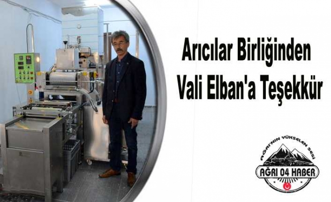 Ağrı Arıcılar Birliğinden Teşekkür