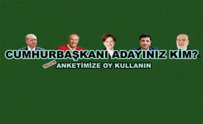 Ağrı'nın Cumhurbaşkanı Anketi