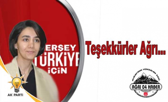 Ayşe Melek Aslan'dan Teşekkür