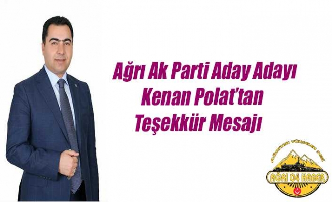 Kenan Polat'tan Teşekkür Mesajı