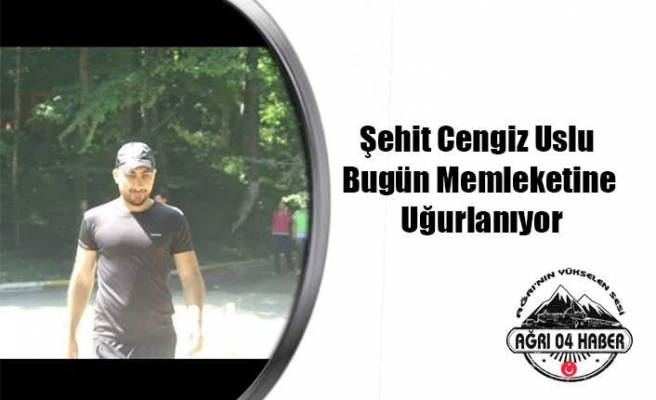 Şehit Cengiz Uslu Memleketine Uğurlanıyor