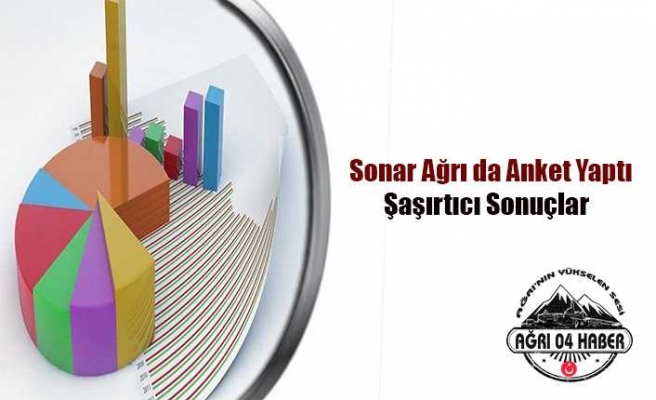 Sonar Ağrı da Anket Yaptı