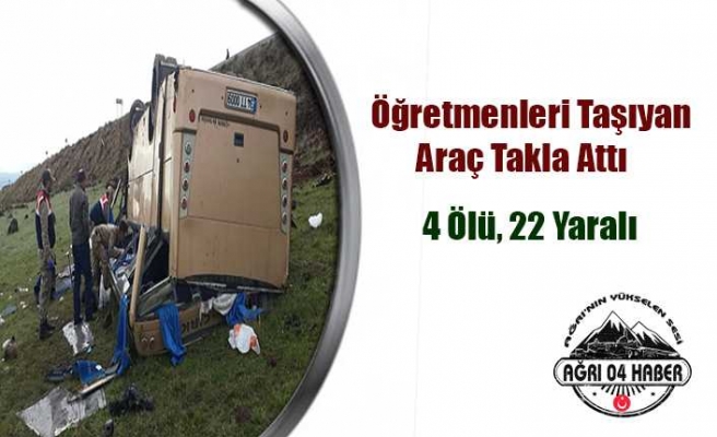 Tatile giden Öğretmenler Kaza Yaptı