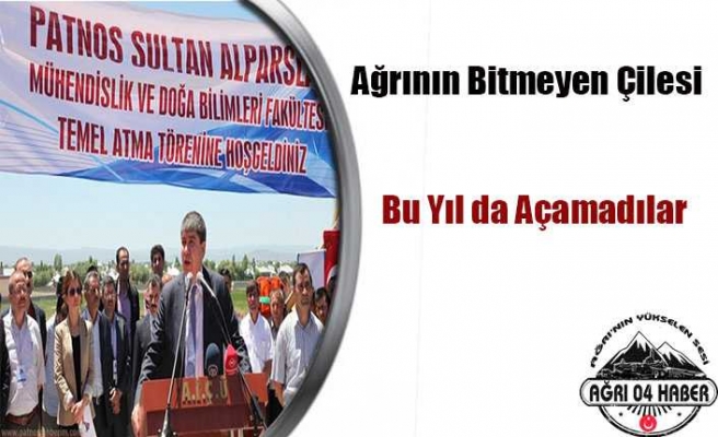 Bir Temel Daha Çürümeye Terk Edildi