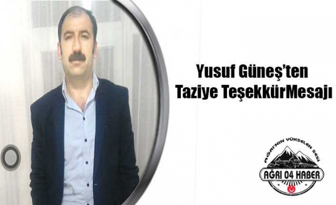 Taziye Teşekkür Mesajı