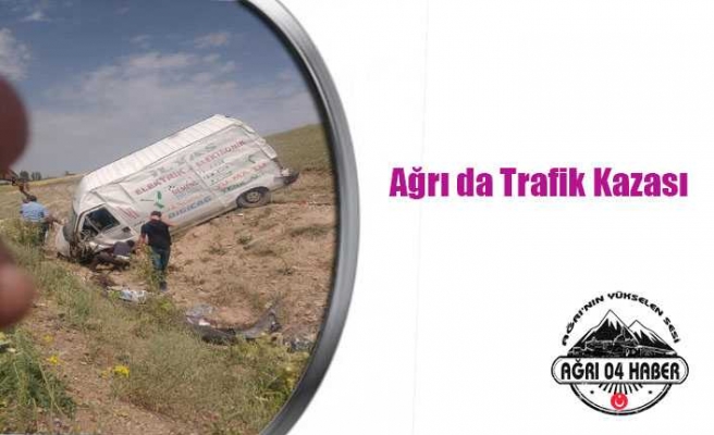 Ağrı da Trafik Kazası 2 Yaralı