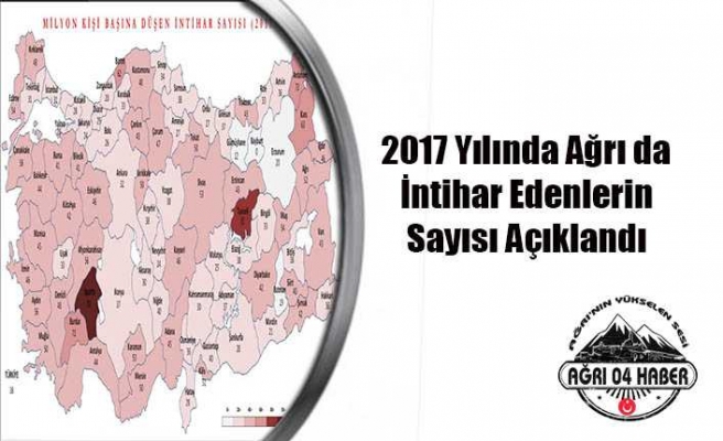 Ağrı da 2017 Yılında İntihar Edenlerin Sayısı Açıklandı