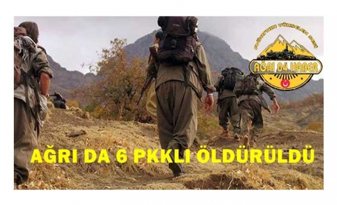 Ağrı da Eylem Hazırlığında ki 6 PKKlı Öldürüldü