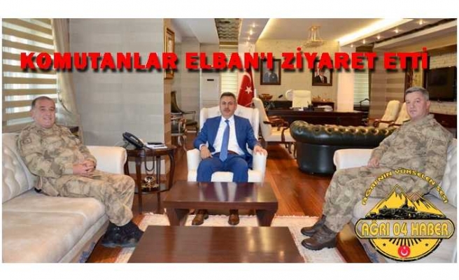 Elban Jandarma Bölge Komutanını Ağırladı