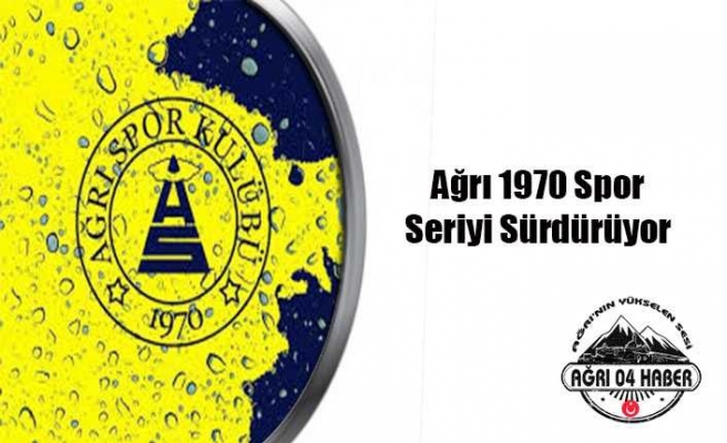 Ağrı Spor Seriyi Sürdürdü