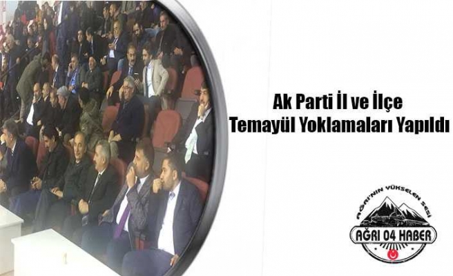 Ağrı Ak Parti Temayül Yoklaması Yapıldı