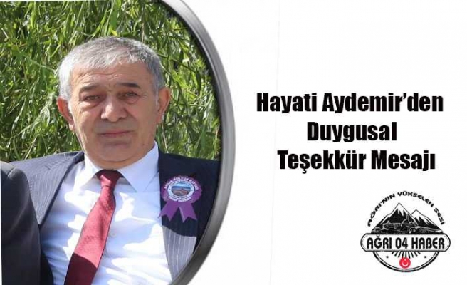 Hayati Aydemir Teşekkürle Veda Etti