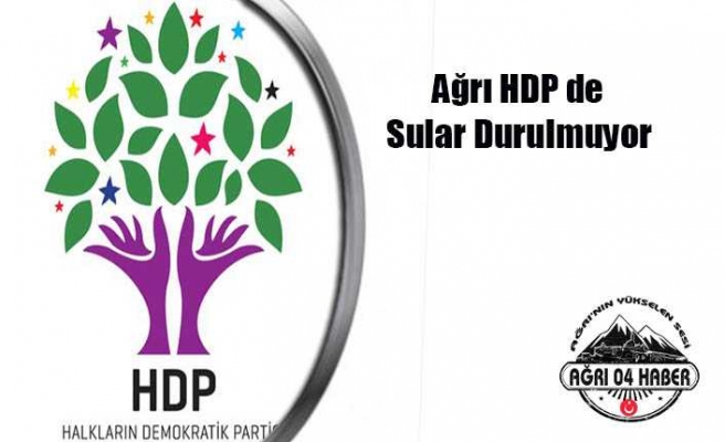 Ağrı HDP de Sular Durulmuyor