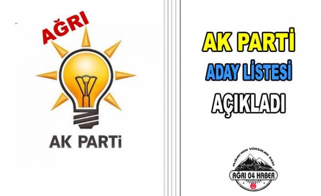 Ak Parti Meclis Üyelerini Açıkladı