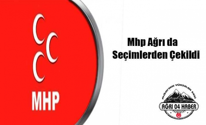 MHP Ağrı Adayını Çekti