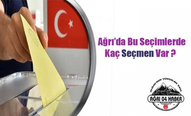 Ağrı'da Kaç Seçmen Var?  İl ve İlçe Tüm Sayılar Haberde