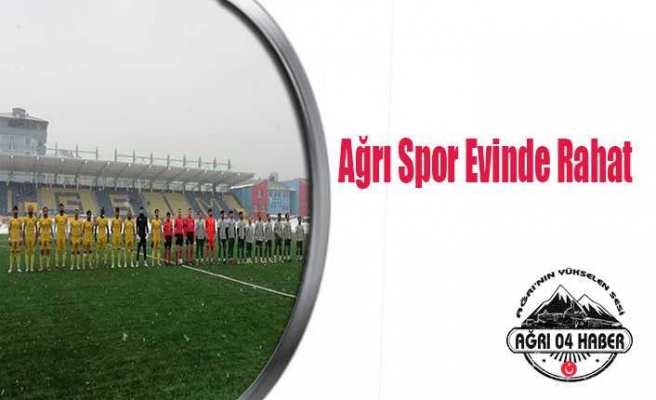 Ağrıspor Kendinden Emin:3-0