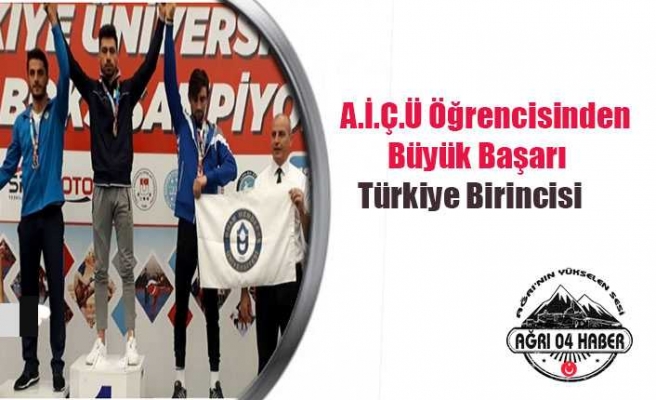 A.İ.Ç.Ü Öğrencisinden Büyük Başarı