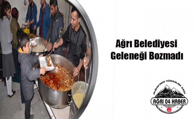 Ağrı Belediyesi Geleneği Bozmadı