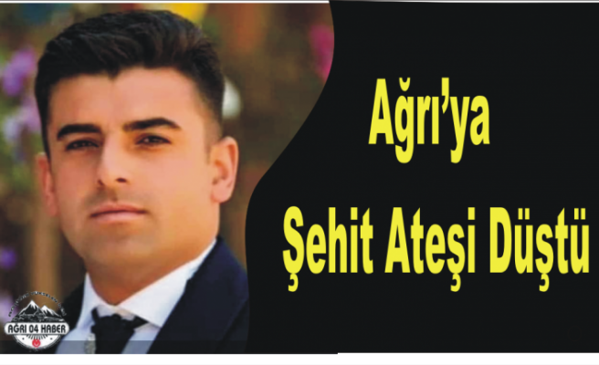 Ağrı'ya Şehit Ateşi Düştü