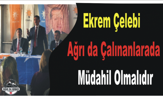 Çelebi Ağrı da Çalanlara da Müdahale Edecek mi?