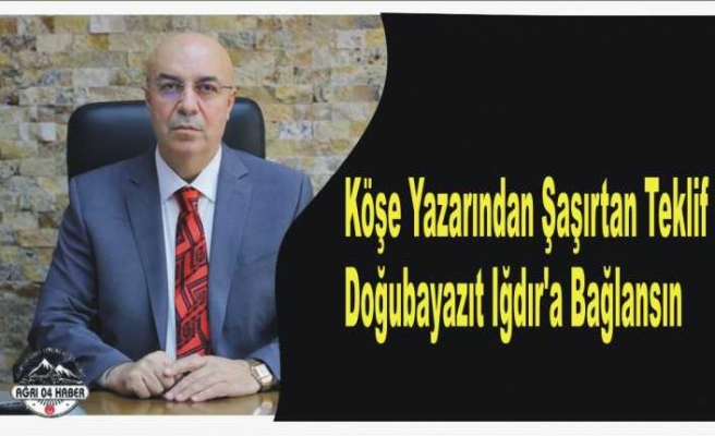 Köşe Yazarından Şaşırtan Teklif