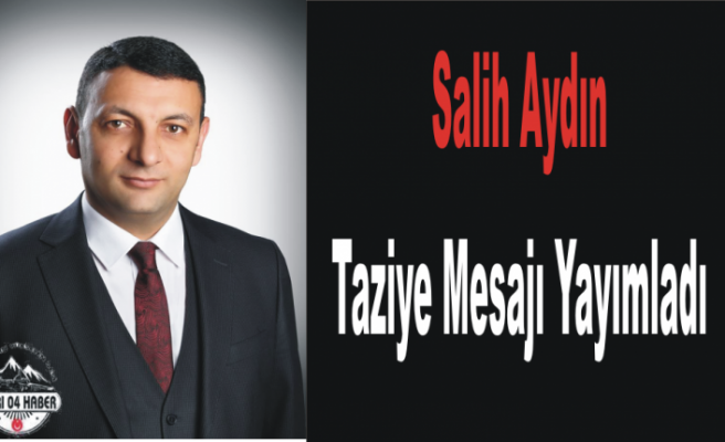 Ağrı Barosundan Taziye Mesajı