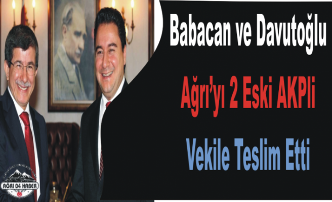 Babacan Ve Davutoğlu Ağrı Teşkilatlarında Anlaştı