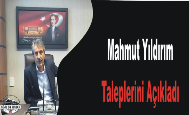 Yıldırım Taleplerini Basınla Paylaştı