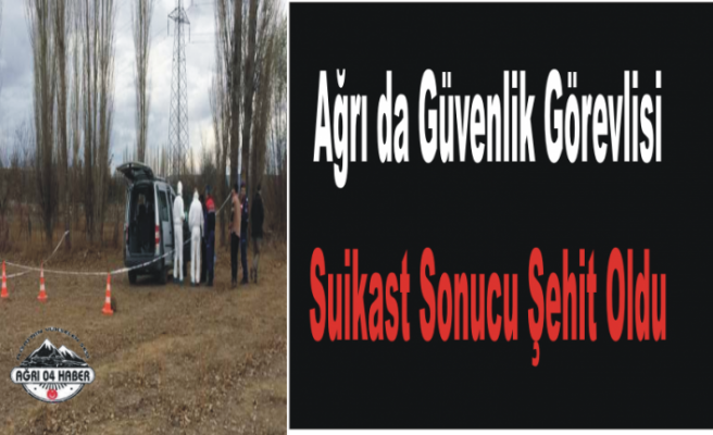 Ağrı da Silahlı Suikast